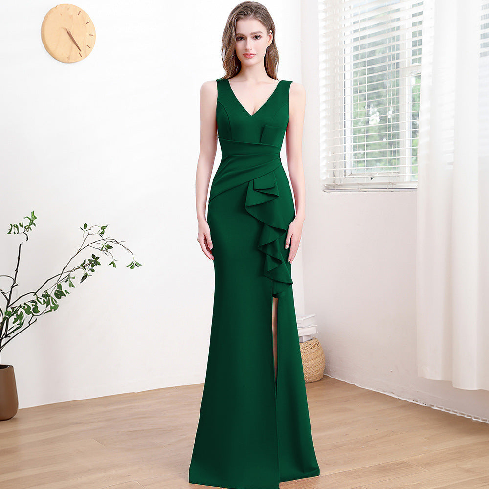 Robe de Soirée Élégante et Luxe Discret – Longue & Sophistiquée pour Femme ✨