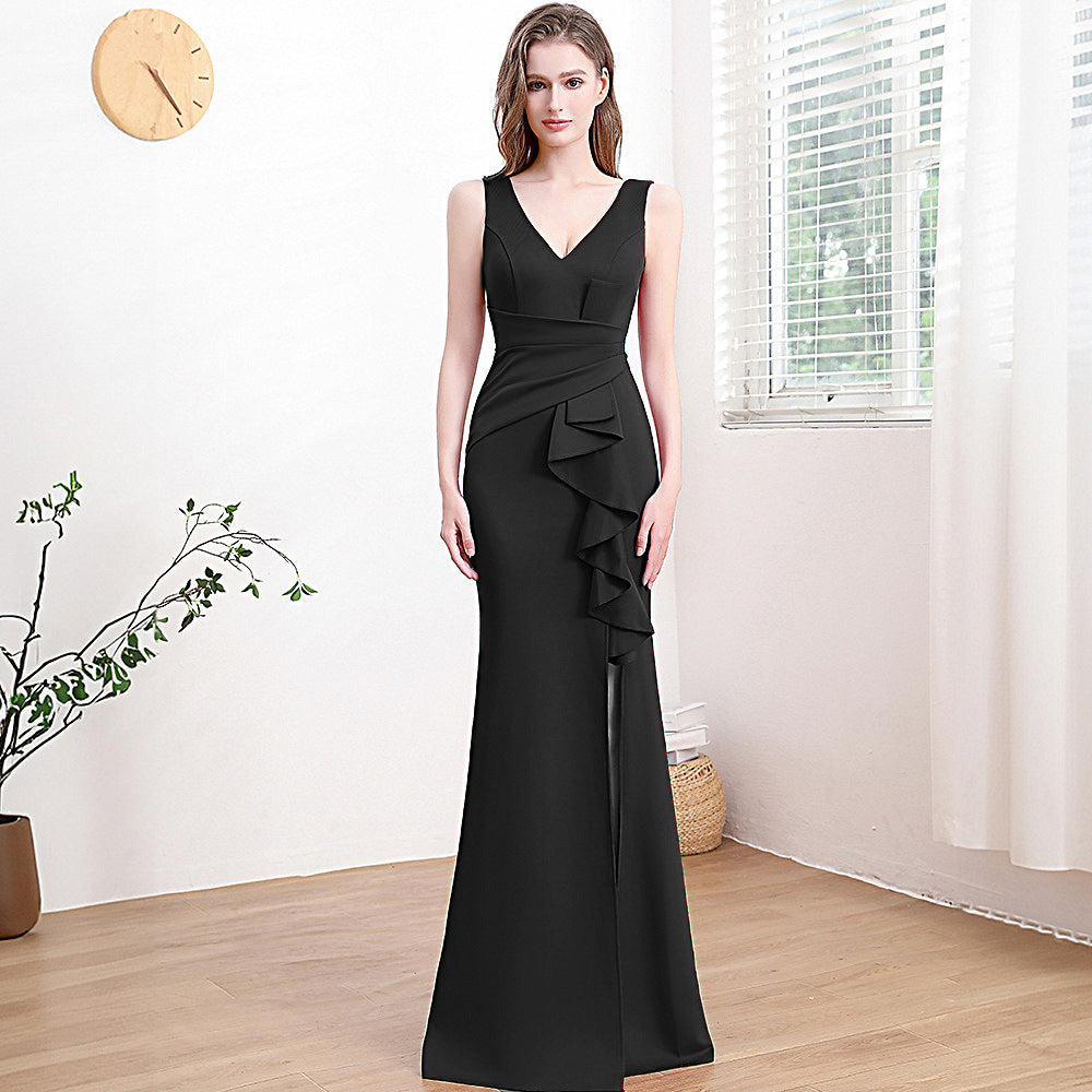 Robe de Soirée Élégante et Luxe Discret – Longue & Sophistiquée pour Femme ✨