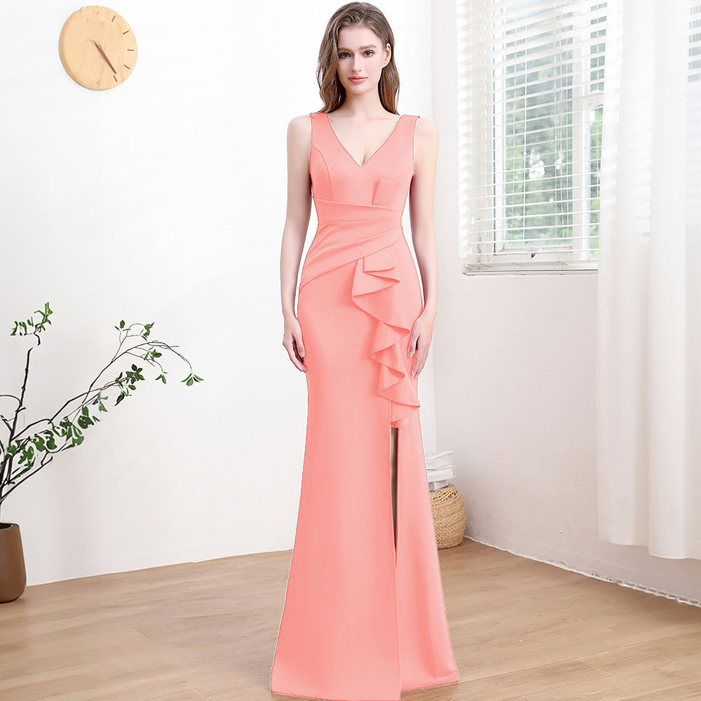 Robe de Soirée Élégante et Luxe Discret – Longue & Sophistiquée pour Femme ✨