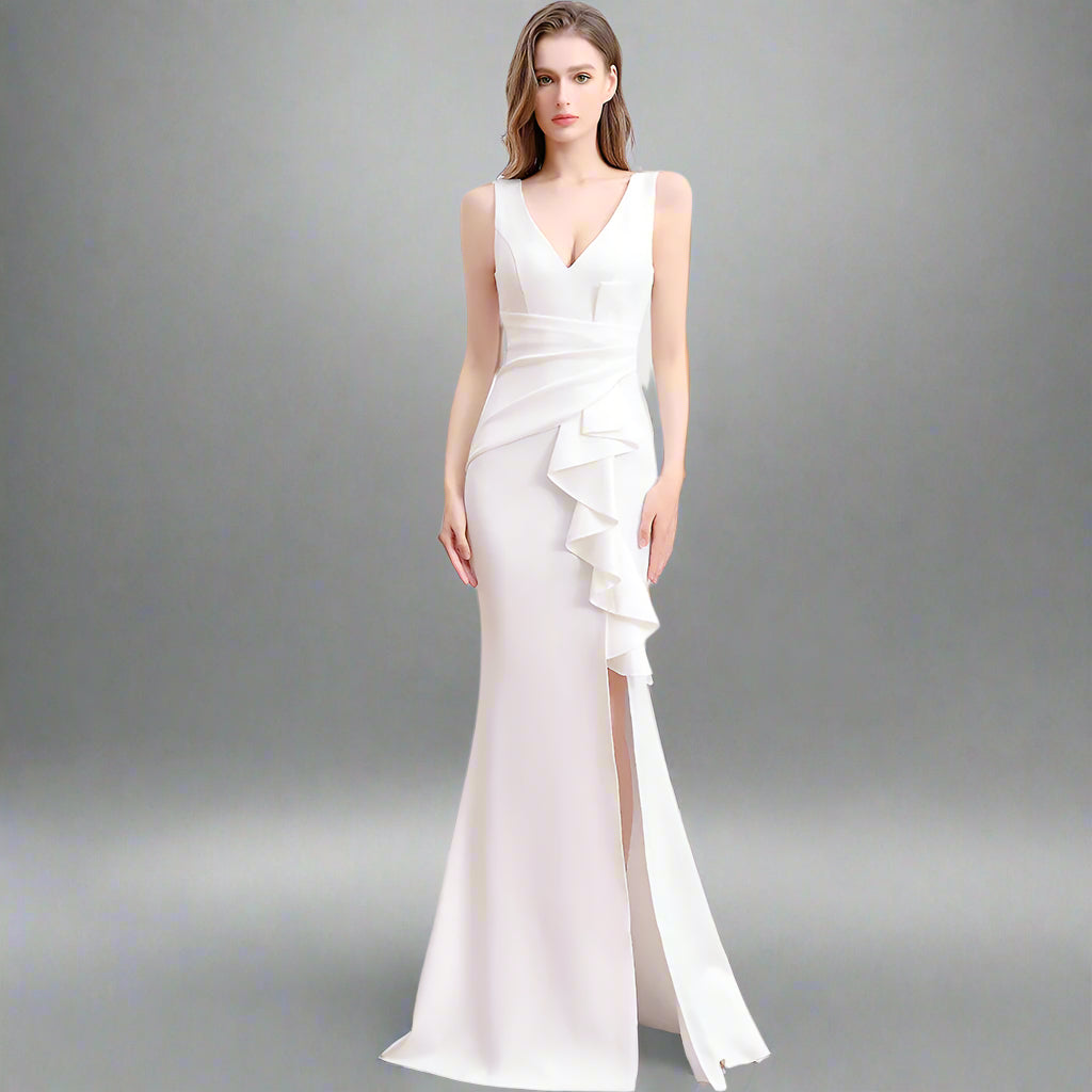 Robe de Soirée Élégante et Luxe Discret – Longue & Sophistiquée pour Femme ✨
