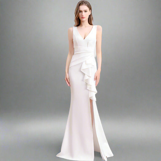 Robe de Soirée Élégante et Luxe Discret – Longue & Sophistiquée pour Femme ✨