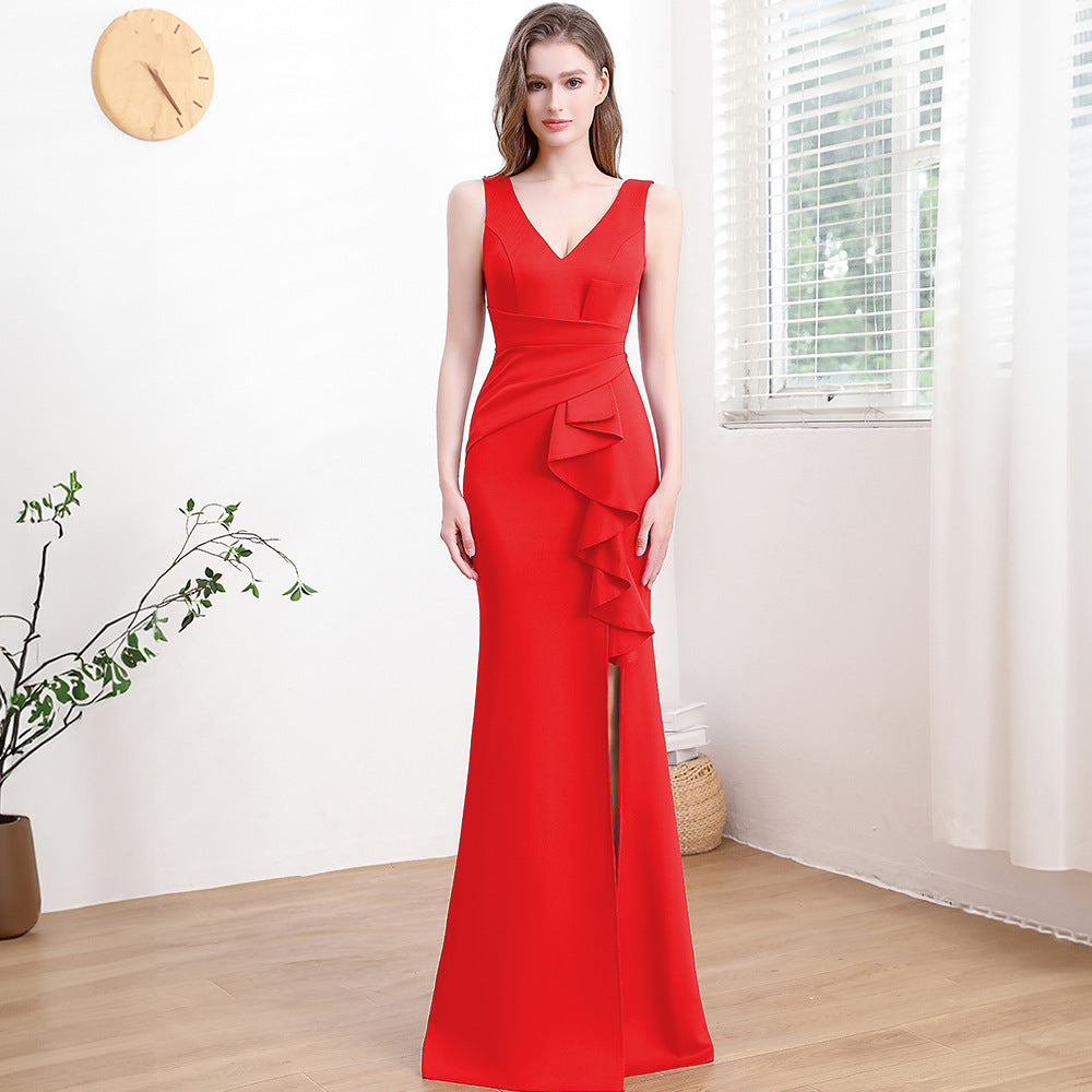 Robe de Soirée Élégante et Luxe Discret – Longue & Sophistiquée pour Femme ✨