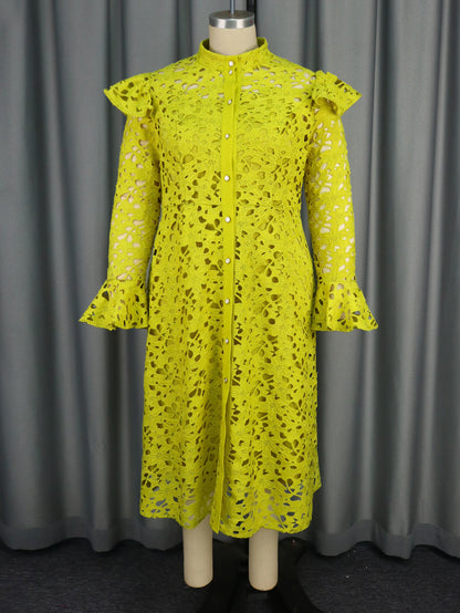 Manteau en dentelle, demi-col roulé, cardigan, sous-vêtement, robe