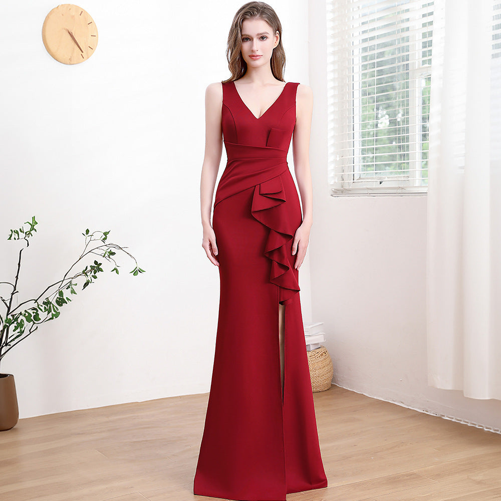 Robe de Soirée Élégante et Luxe Discret – Longue & Sophistiquée pour Femme ✨