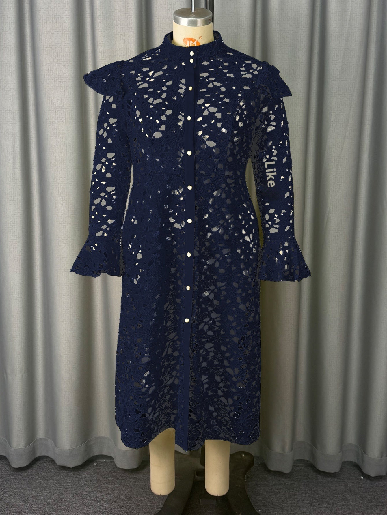 Manteau en dentelle, demi-col roulé, cardigan, sous-vêtement, robe